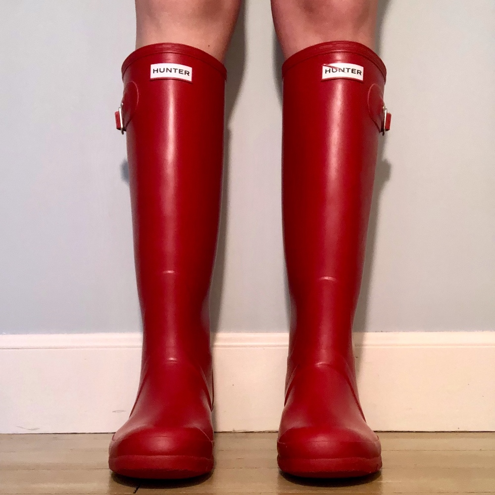 Red Hunter Original Tall Wellington Rain Boot